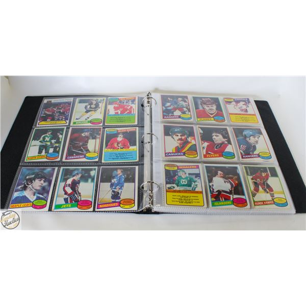 1980-1981 OPC HOCKEY CARD BINDER 149 CARDS
