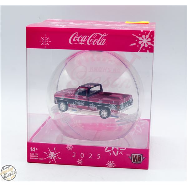 UNOPENED COCA-COLA 1980S GMC TRUCK CHRISTMAS BALL