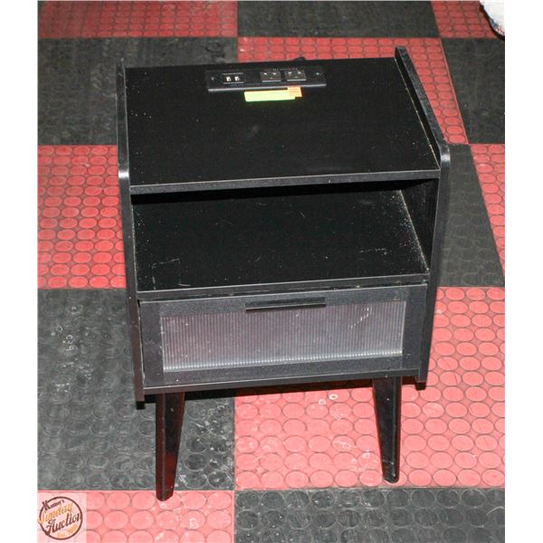 RETRO STYLE NIGHT TABLE WITH OUTLET AND USB