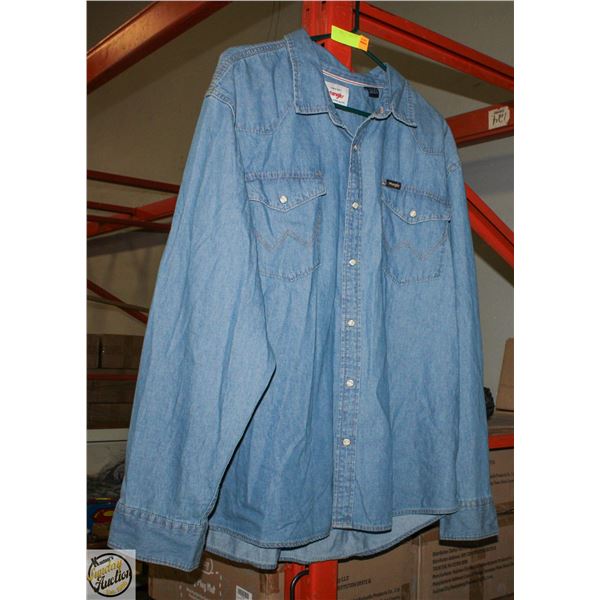 WRANGLER JEAN SHIRT SIZE 2XL