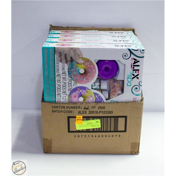 BOX OF 4 ALEX SPA DO IT YOURSELF BATH BOMBS DONUTS