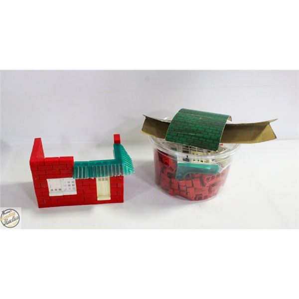 COLLECTION OF 1960'S STA-LOX BUILDING BLOCKS