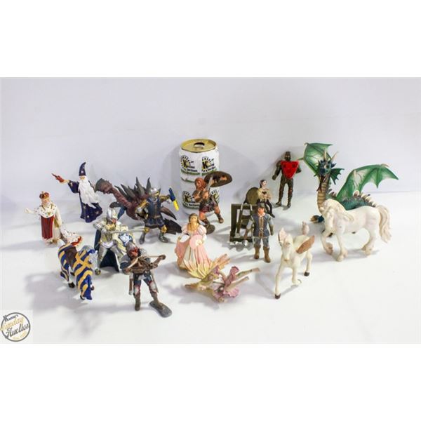 MOSTLY SCHLEICH AND PAPO FANTASY FIGURES - LOT OF