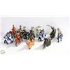 Image 1 : SCHLEICH AND PAPO KNIGHTS MOUNTED ON HORSES