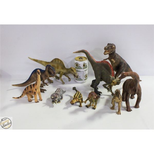 SCHLEICH DINOSAUR FIGURES - LOT OF 10