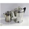 Image 1 : PAIR OF STAINLESS STEEL STOVE TOP PERCOLATOR &