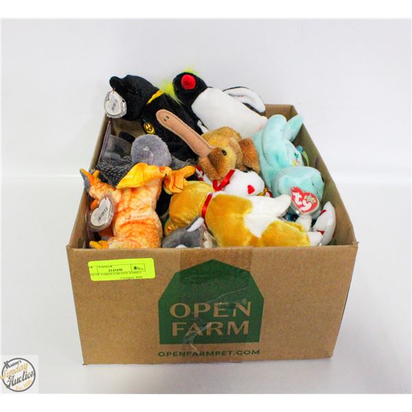 BOX OF VARIOUS BEANIE BABIES
