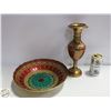 Image 1 : HANDPAINTED TURKISH GLASS BOWL WITH
