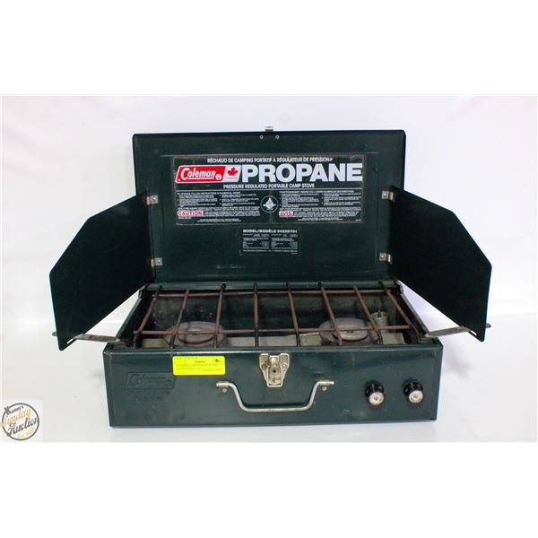 COLEMAN 2-BURNER PROPANE STOVE MODEL 5423