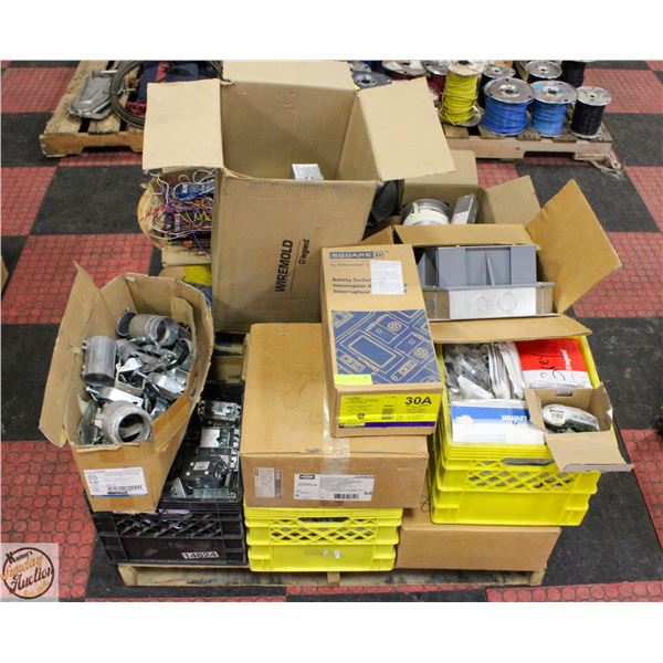 PALLET OF ELECTRICAL OUTLETS, SWITCH