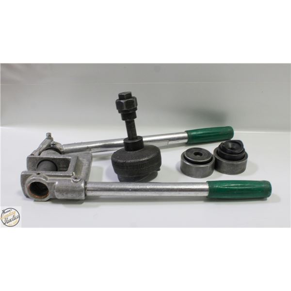 CRATE OF HOLE PUNCH BITS WITH 1 HOLE PUNCH