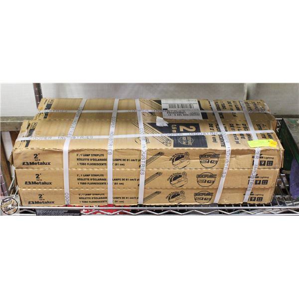 LOT OF 6 CASES METALUX 2 FT LIGHTING1 LAMP