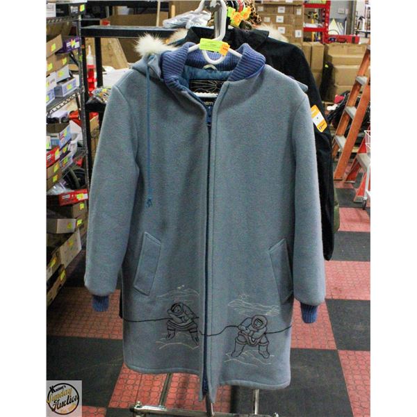 VINTAGE WOOL INUIT NORTHERN SUN LADIES PARKA