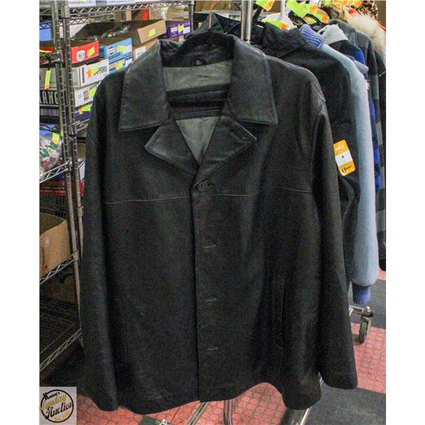 MEN’S XL LEATHER BELLISSIMO COAT – ESTATE