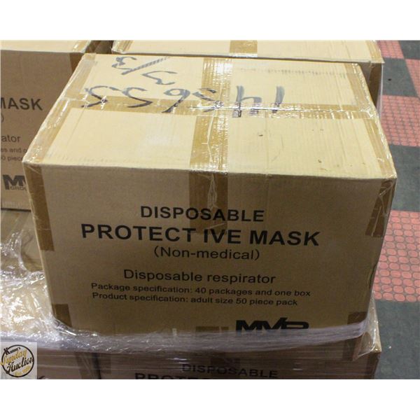CASE OF MVP DISPOSABLE PROTECTIVE MASKS