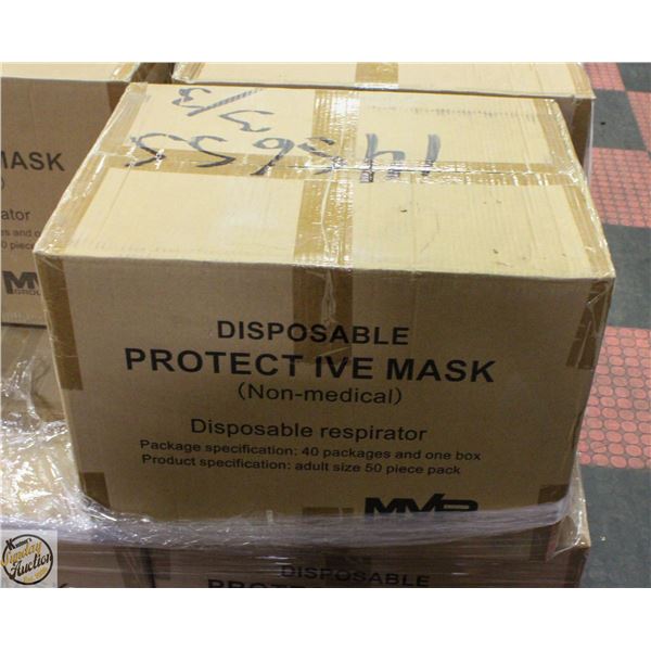 CASE OF MVP DISPOSABLE PROTECTIVE MASKS
