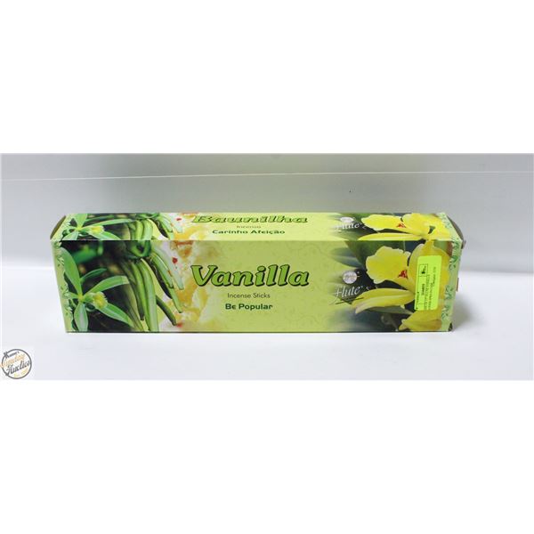 CASE OF 17” FLUTE VANILLA INCENSE 6PKS IN CASE