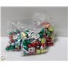 Image 1 : 3 BAGS OF CHRISTMAS FOIL WRAPPED CHOCOLATES, KRISP