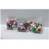 Image 1 : 3 BAGS OF CHRISTMAS FOIL WRAPPED CHOCOLATES, KRISP