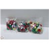 Image 1 : 3 BAGS OF CHRISTMAS FOIL WRAPPED CHOCOLATES, KRISP