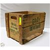 Image 1 : 1976 PEPSI GRAY BEVERAGE WOODEN BOX