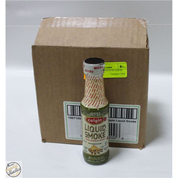 CASE OF 12 BOTTLES OF LIQUID SMOKE APPLE