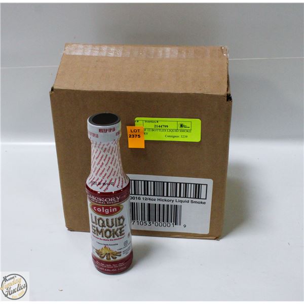 CASE OF 12 BOTTLES LIQUID SMOKE HICKORY
