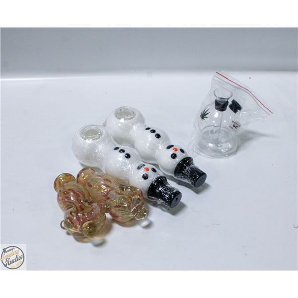 5 X PIPES/ONE HITTER PIPES