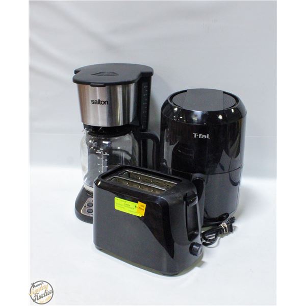 AIR FRYER - COFFEE MAKER - TOASTER PKG