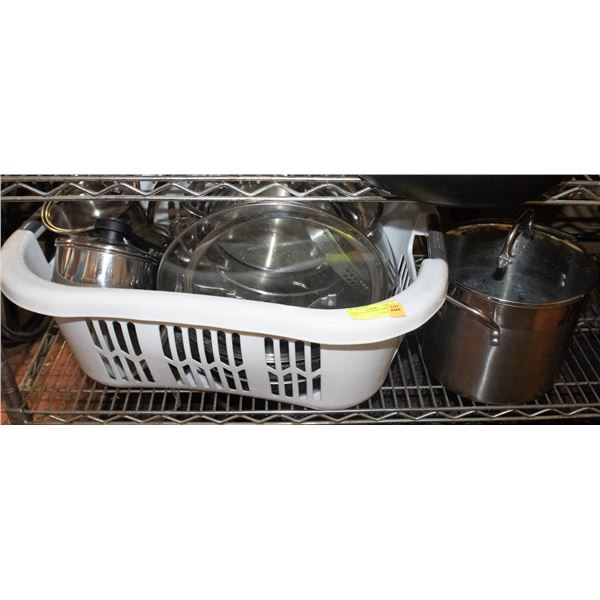 LARGE VOLUME SURPLUS POTS AND PANS