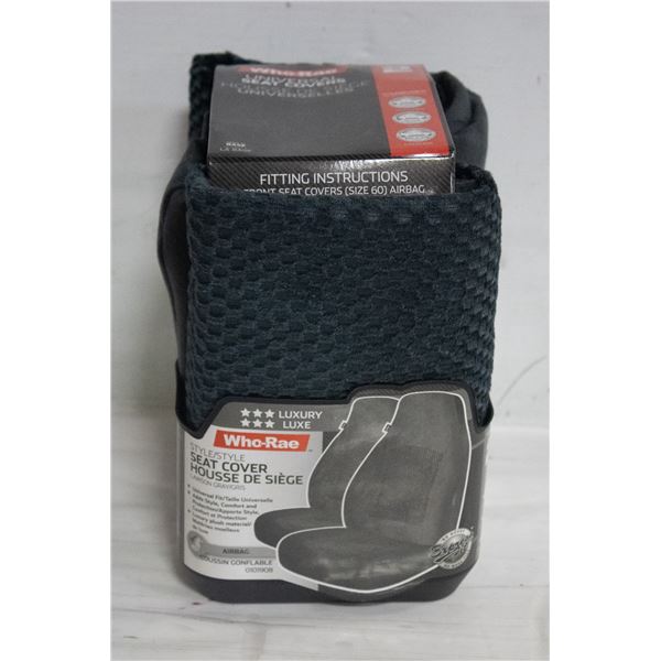 CASE WITH TWO 2 PC SETS LAWSON SEAT COVERS GREY