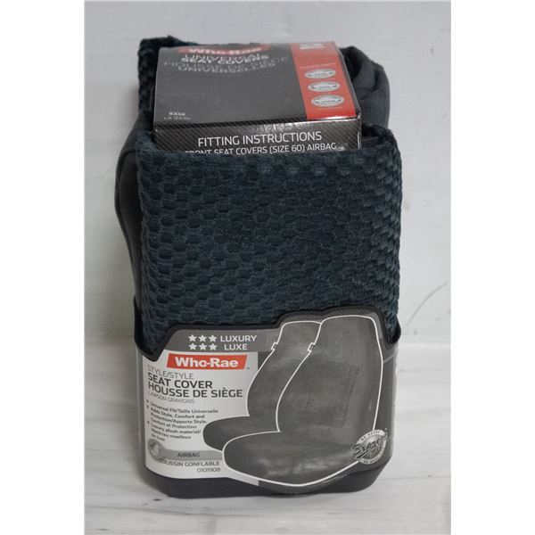 CASE WITH TWO 2 PC SETS LAWSON SEAT COVERS GREY