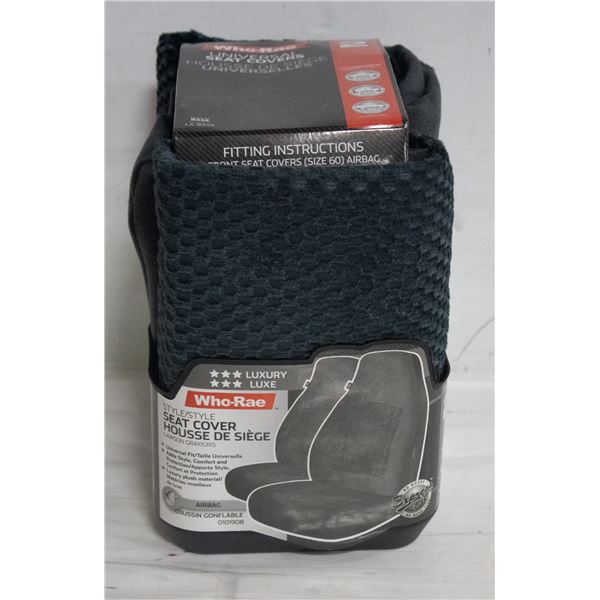 CASE WITH TWO 2 PC SETS LAWSON SEAT COVERS GREY