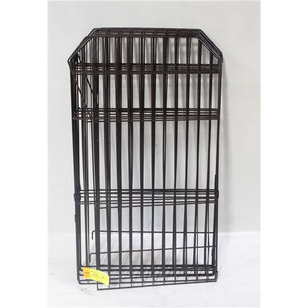 PORTABLE PET PEN H-22" TOTAL L-104" WHEN EXTENDED
