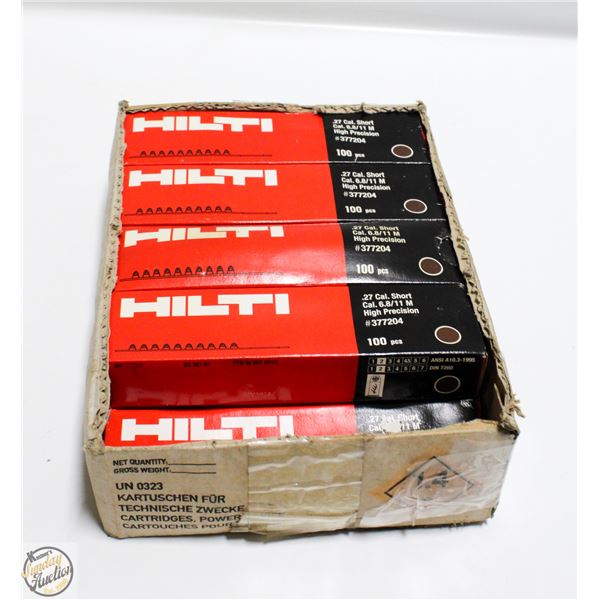 NOS HILTI 900 PCS. 1.27 CAL. SHOT #377204