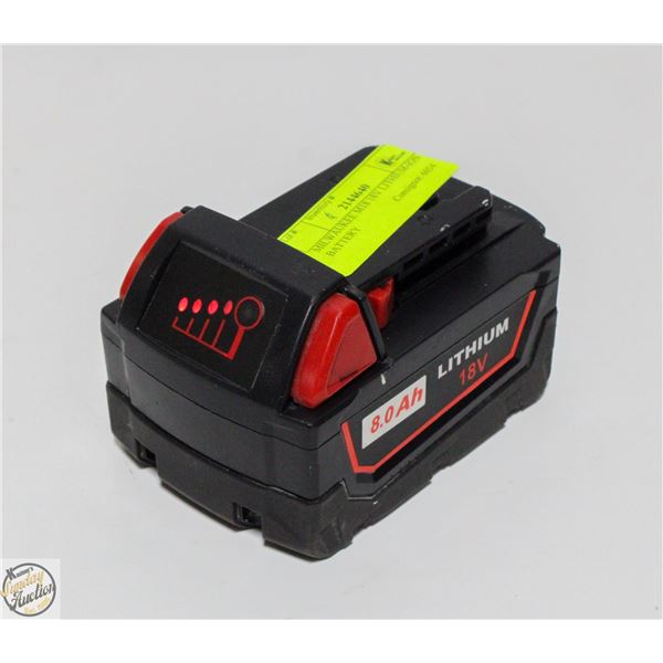 MILWAUKEE M18 18V LITHIUM-ION BATTERY