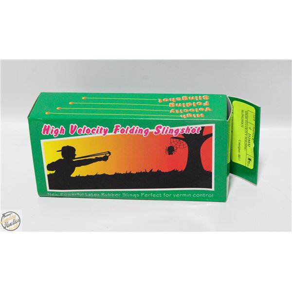 HIGH VELOCITY FOLDING SLINGSHOT