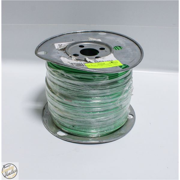 NEW SPOOL OF GREEN RW90 14AWG 600V COPPER WIRE