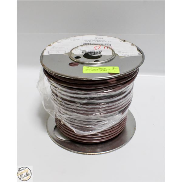 NEW COMPLETE SPOOL OF LVT 6C-18 BROWN FT4 WIRE