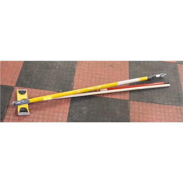 LOT OF PAINT ROLLER POLE EXTENDERS
