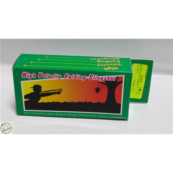 HIGH VELOCITY FOLDING SLINGSHOT