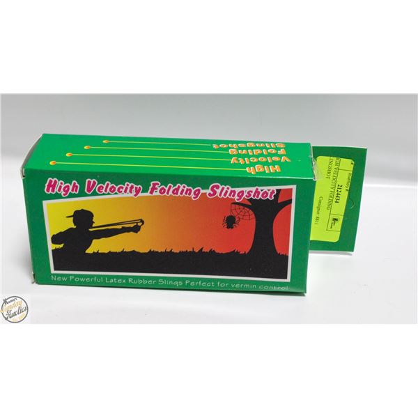 HIGH VELOCITY FOLDING SLINGSHOT