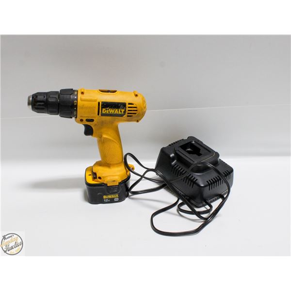 DEWALT DW907 12V CORDLESS DRILL WITH