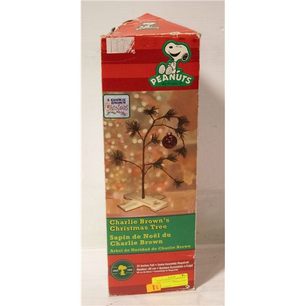 CHARLIE BROWN 24" CHRISTMAS TREE WITH TREE STAND