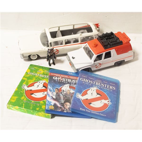 PLAYMOBILE GHOSTBUSTERS CAR, PETER VENKMAN FIGURE,
