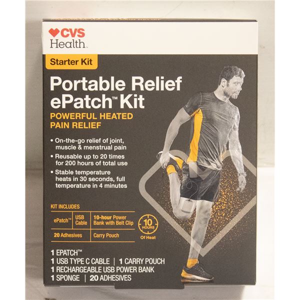 CVS HEALTH STARTER KIT PORTABLE RELIEF EPATCH KIT