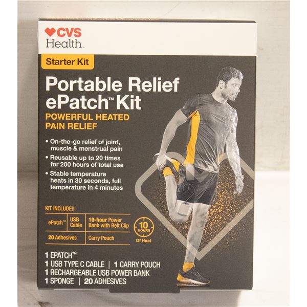 CVS HEALTH STARTER KIT PORTABLE RELIEF EPATCH KIT
