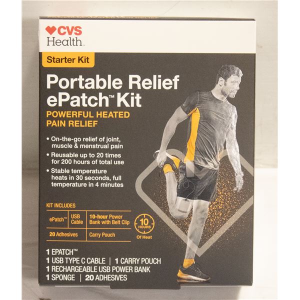 CVS HEALTH STARTER KIT PORTABLE RELIEF EPATCH KIT