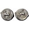 Greek coins. Zankle-Messana. Tetradrachm ca 412-408, AR 17.06g.