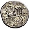 Image 3 : Roman Rep. C. Aburius Geminus. Denarius 134, AR 3.93g.